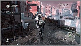 Szczególnie ważne jest tutaj aby nie potrącać innych osób niosących pudła [1] - jeśli tak zrobimy pobliscy strażnicy prawdopodobnie się przyczepią - Sekwencja 11 | Fabuła | Solucja Assassins Creed II - Assassins Creed II - poradnik do gry