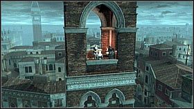 Ezio rozmówi się z towarzyszami [1] a nieco później zostanie naznaczony - Sekwencja 11 | Fabuła | Solucja Assassins Creed II - Assassins Creed II - poradnik do gry
