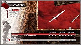Dagger	 - Kolekcja broni | Ekonomia, sprzęt i walka Assassins Creed II - Assassins Creed II - poradnik do gry