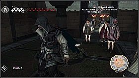 Jest to wyjątkowo proste - wystarczy wspiąć się na boczny dom i zaatakować cel z góry [1] a następnie uciec strażnikom - Kontrakty na zabójstwa (1) | Zadania poboczne Assassins Creed II - Assassins Creed II - poradnik do gry