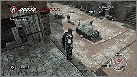 Drugi cel jest na południe od katedry - spaceruje sobie nad brzegiem bajorka - Kontrakty na zabójstwa (3) | Zadania poboczne Assassins Creed II - Assassins Creed II - poradnik do gry