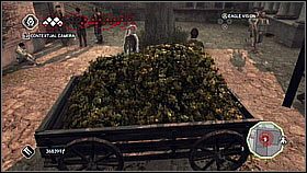 Dwójkę zdrajców możemy zabić w prosty sposób skacząc z dachu do sianka - Kontrakty na zabójstwa (4) | Zadania poboczne Assassins Creed II - Assassins Creed II - poradnik do gry