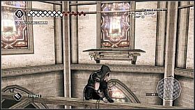Wyżej kierujemy się w kierunku rozświetlonego skrzydła kościoła - Florencja - Sekret Il Duomo | Podziemia w Assassins Creed II - Assassins Creed II - poradnik do gry