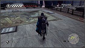 Tutaj wskakujemy na organy i rzucamy się na opuszczony obiekt - Wenecja - Sekret San Marco | Podziemia w Assassins Creed II - Assassins Creed II - poradnik do gry