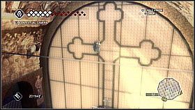 Na końcu wskoczymy na daszek z którego na górę poprawczą uchwyty - Wenecja - Sekret San Marco | Podziemia w Assassins Creed II - Assassins Creed II - poradnik do gry