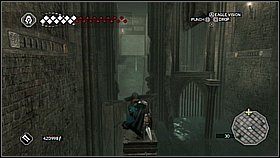 Za rogiem znajduje się następny tekst na ścianie i mechanizm - Monteriggioni Villa - Krypta rodowa | Lokacje dodatkowe w Assassins Creed II - Assassins Creed II - poradnik do gry