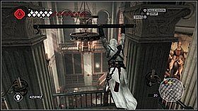 Przeskakujemy po dwóch poręczach i lądujemy na balkonie - Florencja - Kryjówka Templariuszy | Lokacje dodatkowe w Assassins Creed II - Assassins Creed II - poradnik do gry