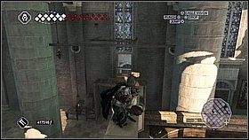 Wdrapujemy się po ławach na górę i przeskakujemy po belkach - Wenecja - Kryjówka Templariuszy | Lokacje dodatkowe w Assassins Creed II - Assassins Creed II - poradnik do gry