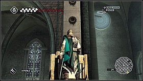 Na końcu platform wracamy na deski i skręcamy w lewo na miejsce za filarem - Wenecja - Kryjówka Templariuszy | Lokacje dodatkowe w Assassins Creed II - Assassins Creed II - poradnik do gry