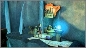 Skieruj się na prawo, przejściem #1 dotrzesz na górę, gdzie ponownie spotkasz Anemone #2 , u której możesz naprawić maszt - The Siege of Spinner Cay 1 | Chapter 2 | Tales of Monkey Island - Tales of Monkey Island - poradnik do gry