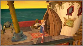 Kiedy piraci będą zajęci odpieraniem ataków Elaine i LeChucka #1 , przepłyń spokojnie do Krzyczącego Narwala #2 - The Siege of Spinner Cay 2 | Chapter 2 | Tales of Monkey Island - Tales of Monkey Island - poradnik do gry