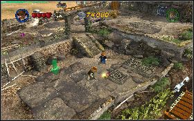 Żeby przejść do tej misji udaj się do schowka z drewnianymi drzwiami [1] , który stoi przy końcu murka - Grobowiec Zagłady | Kryształowa Czaszka Akt II | LEGO Indiana Jones 2 - LEGO Indiana Jones 2: The Adventure Continues - poradnik do gry