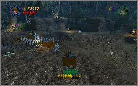 Ponownie przejdź przez most i wykop kolejne ognisko [1] - Odliczanie przy ognisku (bonus) | Kryształowa Czaszka Akt III - LEGO Indiana Jones 2: The Adventure Continues - poradnik do gry