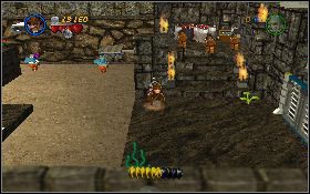 Ponownie skorzystaj z chwytaków, aby dotrzeć na prawą platformę [1] - Jaskiniowi harcownicy (bonus) | Kryształowa Czaszka Akt III - LEGO Indiana Jones 2: The Adventure Continues - poradnik do gry