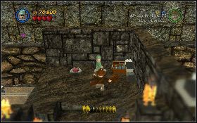 Wróć do poprzedniego pomieszczenia i podpal pochodnią lont przy beczkach z prochem [1] - Jaskiniowi harcownicy (bonus) | Kryształowa Czaszka Akt III - LEGO Indiana Jones 2: The Adventure Continues - poradnik do gry