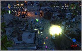 Jadąc dalej główną drogą dotrzesz do drewnianego mostu - Pustynny pęd (bonus) | Poszukiwacze Zaginionej Arki | LEGO Indiana Jones 2 - LEGO Indiana Jones 2: The Adventure Continues - poradnik do gry