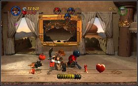 Później na podwyższeniach z prawej i z lewej pojawią się strzelcy - Źle się dzieje w pałacu | Świątynia Zagłady | LEGO Indiana Jones 2 - LEGO Indiana Jones 2: The Adventure Continues - poradnik do gry