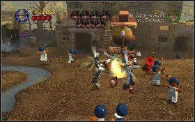 Z części stwórz chwytak pod gong, a następnie użyj na nim bicza [1] - Rozbrzmiał zły gong (bonus) | Świątynia Zagłady | LEGO Indiana Jones 2 - LEGO Indiana Jones 2: The Adventure Continues - poradnik do gry