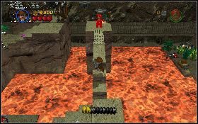 Potem przeskocz na małą platformę z prawej, przekręć zawór i skieruj się w lewo, po trzech platformach [1] - Górska jaskinia (bonus) | Świątynia Zagłady | LEGO Indiana Jones 2 - LEGO Indiana Jones 2: The Adventure Continues - poradnik do gry