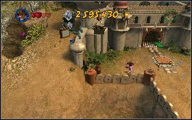 09 - Klocki Zielone (brązowe fragmentu muru) | Świątynia Zagłady - LEGO Indiana Jones 2: The Adventure Continues - poradnik do gry