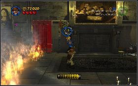 Teraz zniszcz stoisko z berdyszami [1] , znajdującymi się na lewo od rycerza - Brundwaldzka pożoga | Ostatnia Krucjata | LEGO Indiana Jones 2 - LEGO Indiana Jones 2: The Adventure Continues - poradnik do gry
