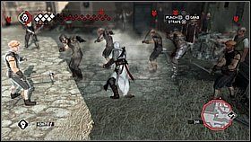 Rzucania piaskiem nauczymy się u trenera przed willą w Monteriggioni - Messer Piaskun | Lista trofeów Assassins Creed II - Assassins Creed II - poradnik do gry