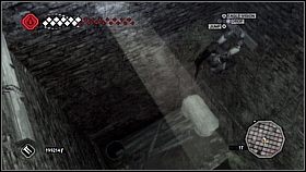 Za bramą schodzimy do pomieszczenia z wodą i przepływamy pod kratą - Ucieczka z więzienia - cz. 1 | Lista trofeów Assassins Creed II - Assassins Creed II - poradnik do gry