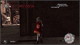 Musimy zabić kupca - gdy dotrzemy do wskazanej strefy zobaczymy go koło placu z dużym drzewem - Ostrze do wynajęcia | Lista trofeów Assassins Creed II - Assassins Creed II - poradnik do gry