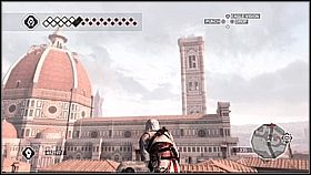 Wieża znajduje się w samym centrum miasta [1] i widać ją z daleka - Skok z wysoka | Lista trofeów Assassins Creed II - Assassins Creed II - poradnik do gry