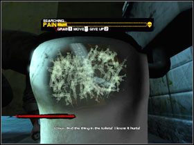 Po scence przerywnikowej rusza wskaźnik czasu na ścianie przy drzwiach #1 - [Opis przejścia - Amanda] cz. 1 | Piła - Piła - poradnik do gry