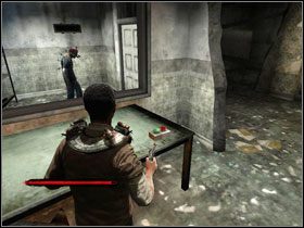 Po lewej #1 zamknięte drzwi (możemy je otworzyć gwoździem, w środku nic ciekawego poza dokumentami) - [Opis przejścia - Obi] cz. 1 | Piła - Piła - poradnik do gry