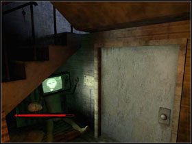 Trafiamy do pomieszczenia z telewizorami i podwójnymi drzwiami zamkniętymi na kłódkę - [Opis przejścia - Jeff] cz. 2 | Piła - Piła - poradnik do gry