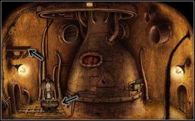 Po scence przerywnikowej zabieramy klucz leżący obok drzwi - [Opis przejścia] Scena 04 | Machinarium - Machinarium - poradnik do gry