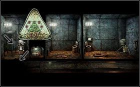 Przy trzecich drzwiach mamy terminal do którego wprowadzamy odczytany wcześniej (na zegarku) numer #1 - [Opis przejścia] Scena 07 | Machinarium - Machinarium - poradnik do gry