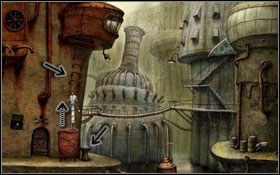 Zaczynamy od przestawienia dźwigni po lewej - [Opis przejścia] Scena 09 | Machinarium - Machinarium - poradnik do gry