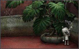 Do naszych rąk trafia młot #1 , którym rozbijamy szybkę tuż obok - [Opis przejścia] Scena 19 | Machinarium - Machinarium - poradnik do gry