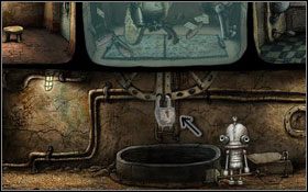 Używając spreju , zamrażamy kłódkę #1 - [Opis przejścia] Scena 19 | Machinarium - Machinarium - poradnik do gry