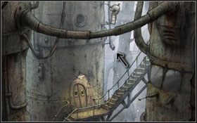 Wrzucając obie monety do automatu #1 , zamieniamy je na dwie baterie - [Opis przejścia] Scena 16 | Machinarium - Machinarium - poradnik do gry