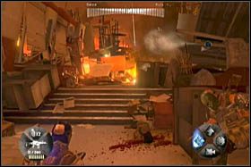 Zbliżając się do przeciwników dojdzie do częściowego zawalenia się budynku, a ci otworzą do Ciebie ogień - [Opis przejścia - Etap 2] cz. 1 - Army of Two: The 40th Day - poradnik do gry