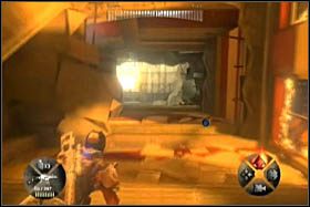 Po tym jak połączycie siły, skierujcie się z powrotem do wnętrza budynku i zejdź klatką schodową na sam dół (po drodze oglądając krótki przerywnik filmowy) - [Opis przejścia - Etap 2] cz. 1 - Army of Two: The 40th Day - poradnik do gry