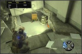 Idąc dalej, pokonasz kolejny korytarz na końcu którego, znajdować się będzie wyrwa w podłodze - [Opis przejścia - Etap 2] cz. 2 - Army of Two: The 40th Day - poradnik do gry