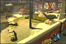 Dotrzesz do przełącznika - zadziałaj za nim i podążaj za uruchomioną w ten sposób kolejką - [Opis przejścia - Etap 3] cz. 1 - Army of Two: The 40th Day - poradnik do gry