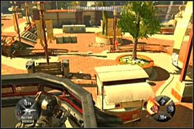 Tu należy się rozdzielić, wyślij swojego współtowarzysza dołem, by atakował wrogów i skupiał na sobie ich uwagę - [Opis przejścia - Etap 3] cz. 2 - Army of Two: The 40th Day - poradnik do gry