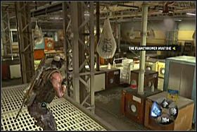 Po zejściu po drabince i pokonaniu kilku metrów załączy się scenka, w trakcie której poznasz nowego przeciwnika - wroga posiadającego miotacz ognią - [Opis przejścia - Etap 4] cz. 2 - Army of Two: The 40th Day - poradnik do gry