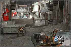 Dalsza droga prowadzi przez wyrwę w murze i przez kolejne uliczki - [Opis przejścia - Etap 5] cz. 1 - Army of Two: The 40th Day - poradnik do gry