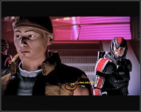 Jeżeli grasz jako mężczyzna to Werbownik od razu skieruje Cię do środka, natomiast jeśli grasz jako kobieta to nie dojdzie do tego od razu, a ponadto będziesz mógł skorzystać ze specjalnej akcji renegata - Mass Effect 2: Akta, Archanioł - opis przejścia, solucja - Mass Effect 2 - poradnik do gry