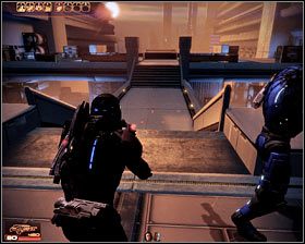 Wkrótce wpadniesz na mechy LOKI (pierwszy screen), aczkolwiek pozbycie się tych maszyn nie powinno stanowić dla Twojej drużyny dużego wyzwania - Mass Effect 2: Akta, Egzekutorka - opis przejścia, solucja - Mass Effect 2 - poradnik do gry