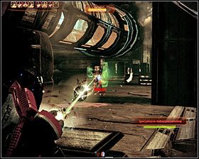 Przesuwaj się stopniowo do przodu, chowając się za zasłonami jedynie w celu zregenerowania tarcz - Mass Effect 2: Baza Zbieraczy, Infiltracja - opis przejścia, solucja - Mass Effect 2 - poradnik do gry