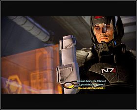 W celu zakończenia tej misji musisz skorzystać z lewej konsoli (pierwszy screen) - Mass Effect 2: Zaginiony agent - opis przejścia, solucja - Mass Effect 2 - poradnik do gry