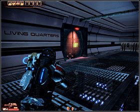 Wyjdź po rampie na samą górę, a po kilku chwilach dotrzesz do miejsca, w którym znajduje się panel zasilania - Mass Effect 2: Opuszczona stacja badawcza - opis przejścia, solucja - Mass Effect 2 - poradnik do gry